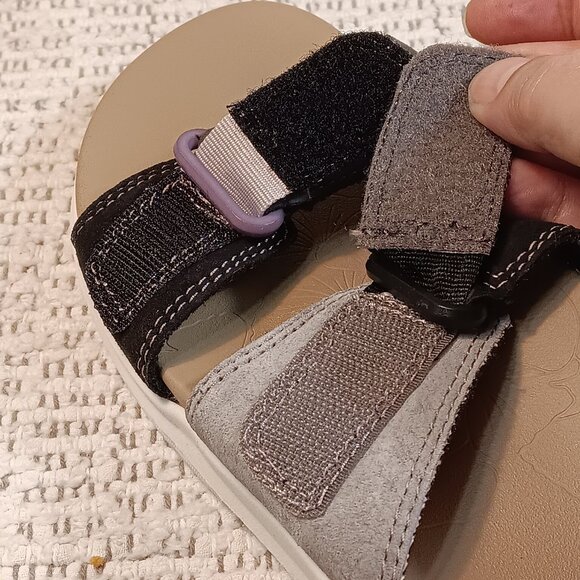 Earth Origins women's 'Vesper' adjustable suede slide comfort sandals sz 9 M - Picture 6 of 13